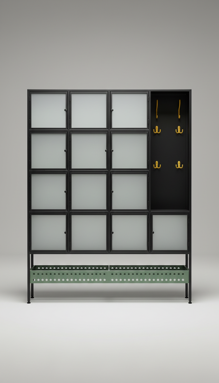 Modular Steel Entryway Organizer