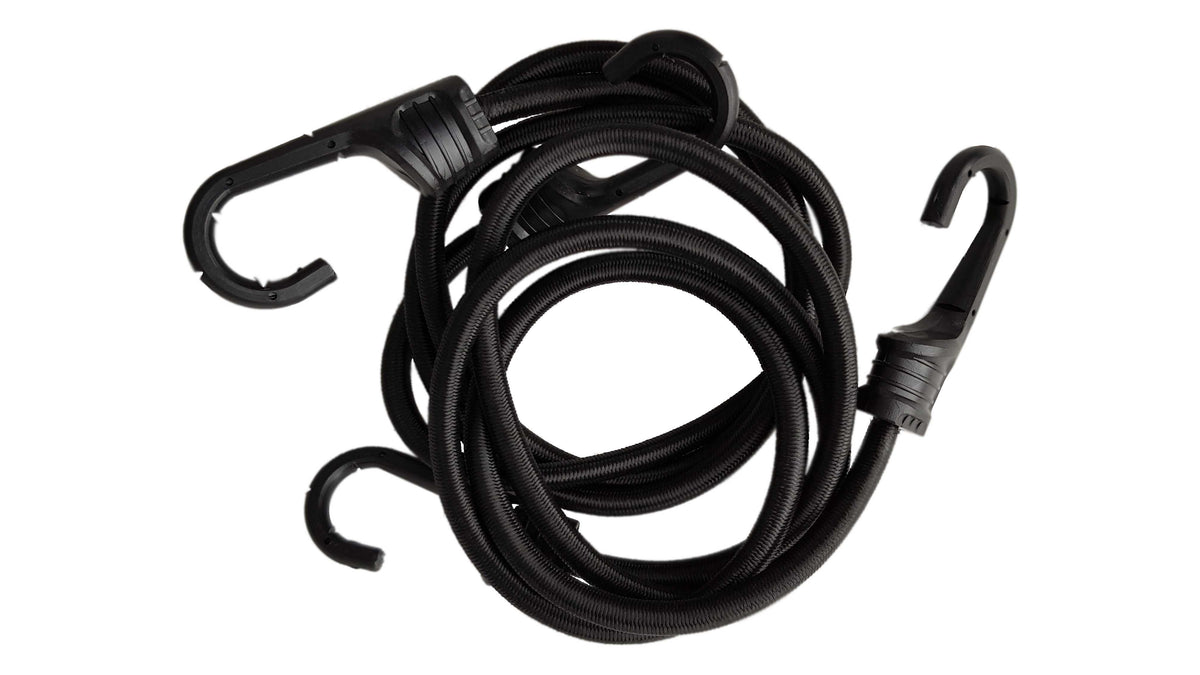 Bungee Cord Hook with PVC-coated Metal Hooks 120cm Cable Tie Pack Outdoor Cover