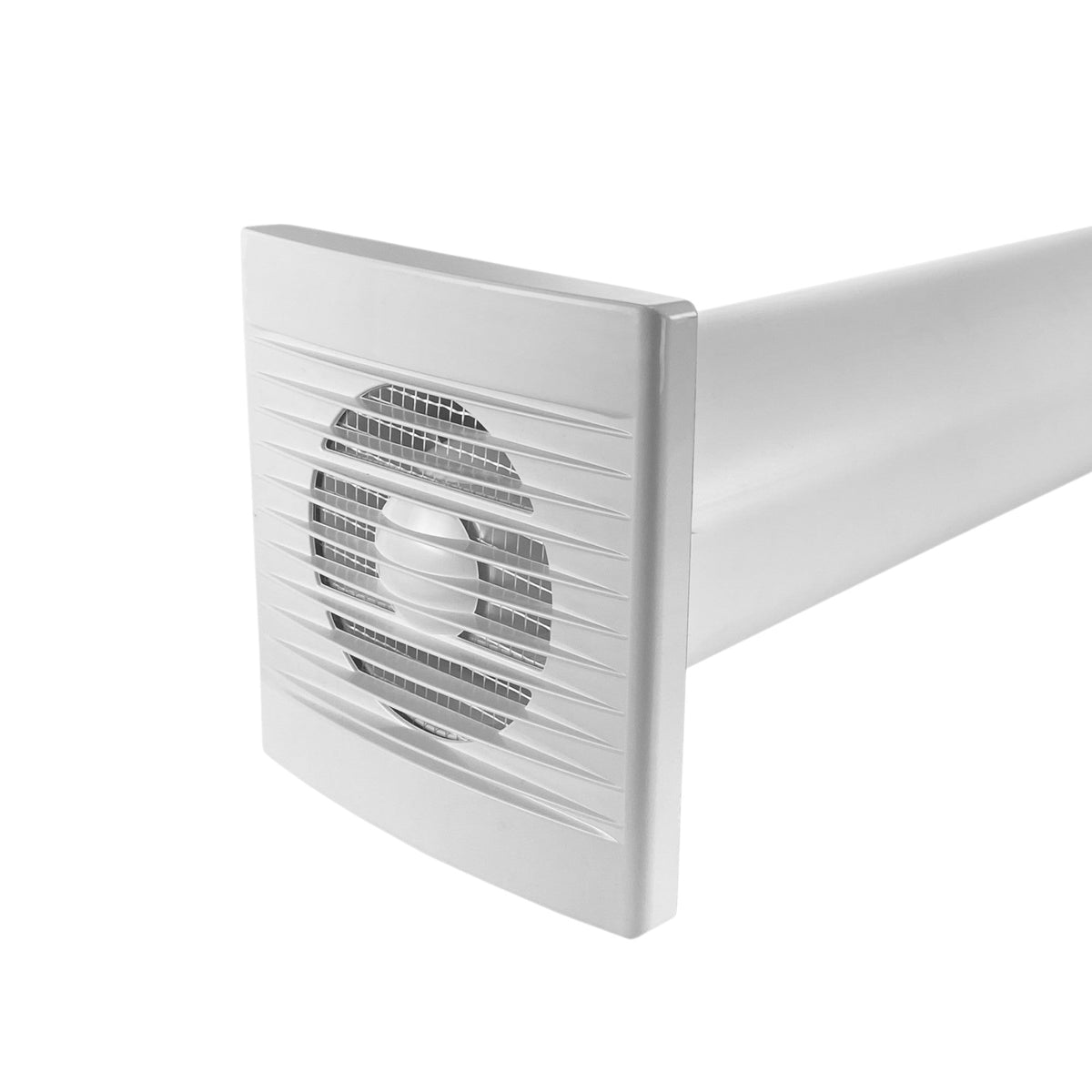 Through Wall Ventilation Kit - STYL Fan with Timer and Brown External Vent