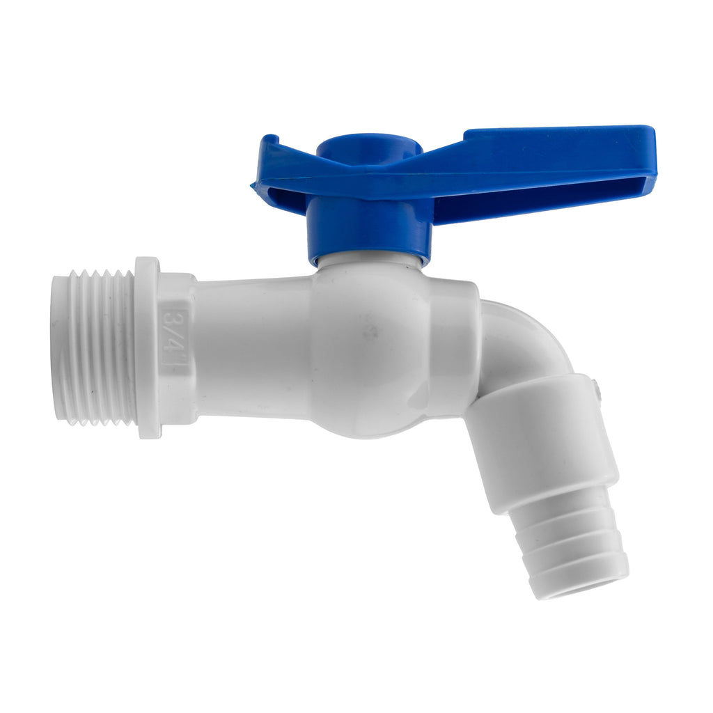 Wall Flange Kit 32mm MDPE + White PVC Tap BSP Thread Fitting MDPE Pipe Connector