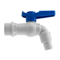 Wall Flange Kit 32mm MDPE + White PVC Tap BSP Thread Fitting MDPE Pipe Connector
