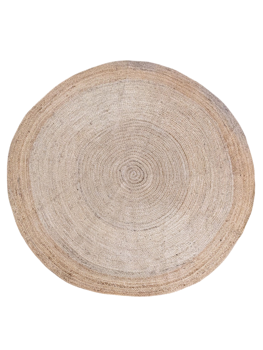 Flatweave Natural Jute Rug - 146 x 146 cm