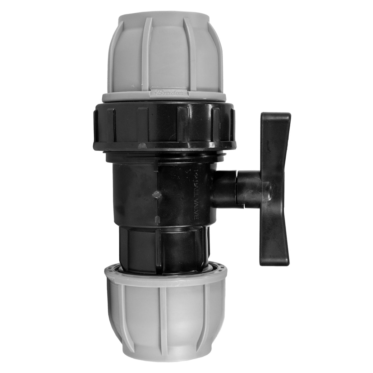 Wall Flange Kit 32mm MDPE + 32mm MDPE Valve + 25mm Barbed Geka Set Claw Coupling