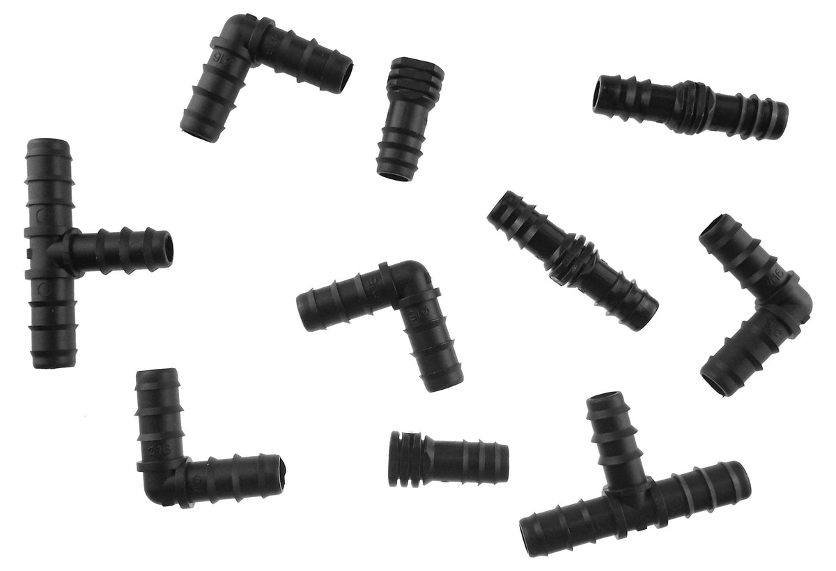 Mix 1/2in Barb Connectors HOZ10 Drip Irrigation Fitting Pipe and Water Fitting