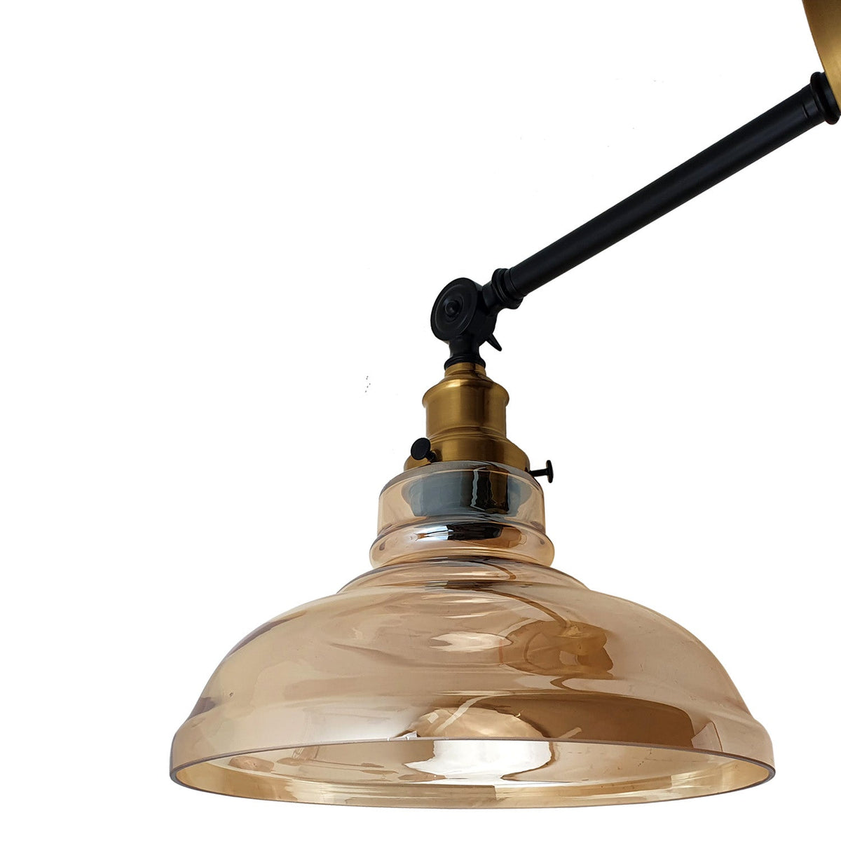 Amber Glass Shade Modern Wall Light~2696