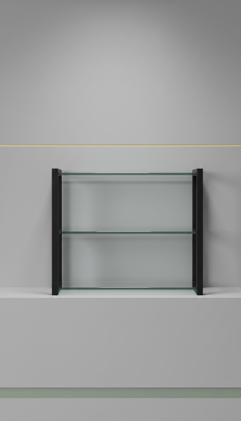 Tempered Glass Kitchen Shelf Unit