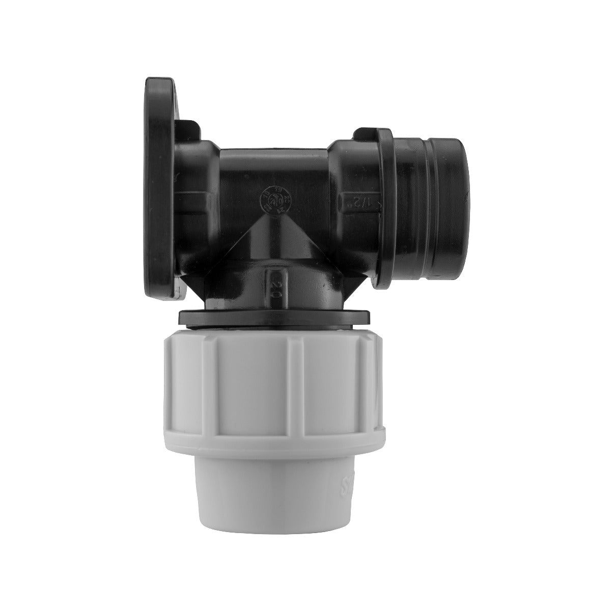 MDPE Wall Flange 20mm - 1/2in BSPF Drip Irrigation Fitting Garden Irrigation Kit